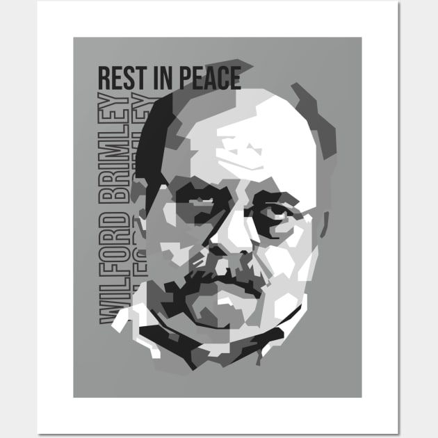 Rest In Peace Wilford Brimley On Skintone Wall Art by pentaShop